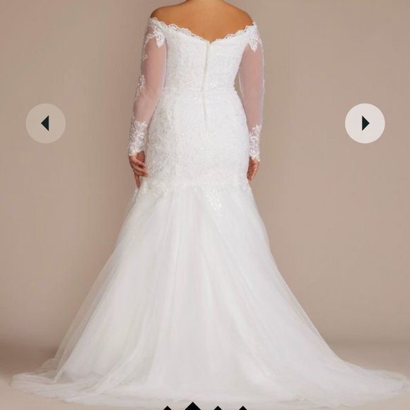 Trumpet Wedding Dress, Size 8 - Picture 12 of 13